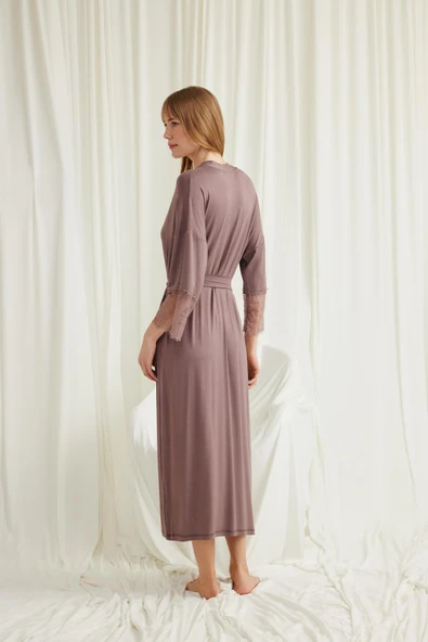 Dantelli ve Kuşaklı Sabahlık - 7