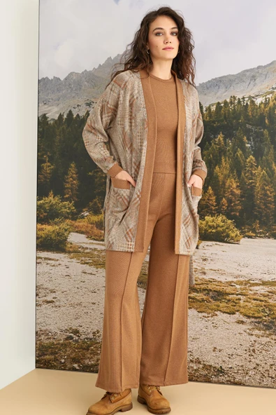 Desenli 3'lü Alt Üst Takım - Resim 2