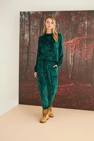 A star is born! Kadife Pijama Takımı - Resim 2