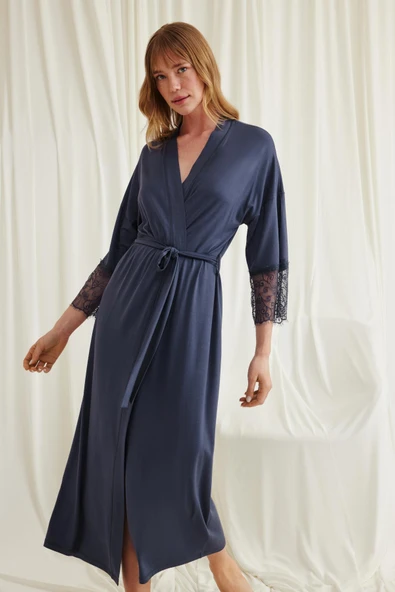 Dantelli ve Kuşaklı Sabahlık - 4