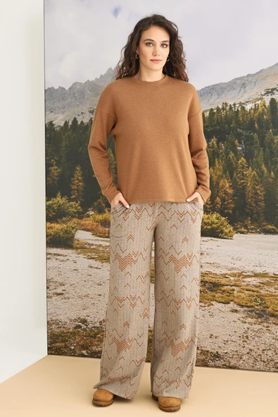 Desenli Uzun Kollu Alt Üst Takım