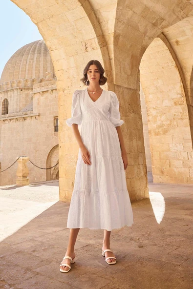 Truvakar Kollu V Yaka Elbise - 4