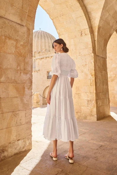 Truvakar Kollu V Yaka Elbise - 5