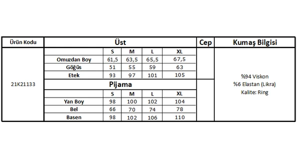 Balıkçı Yaka Çizgi Desenli Alt Üst Takım - 3