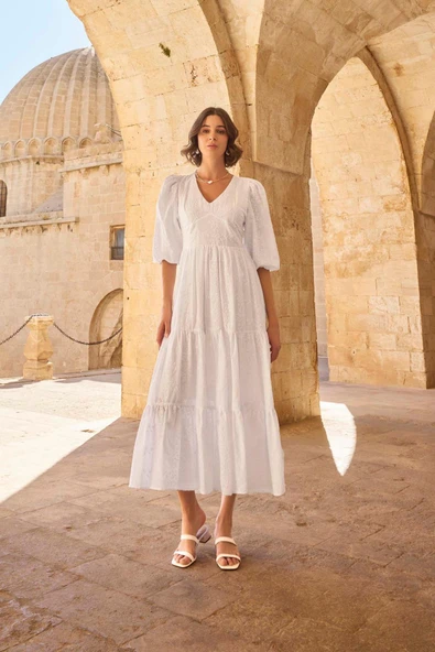 Truvakar Kollu V Yaka Elbise - 2