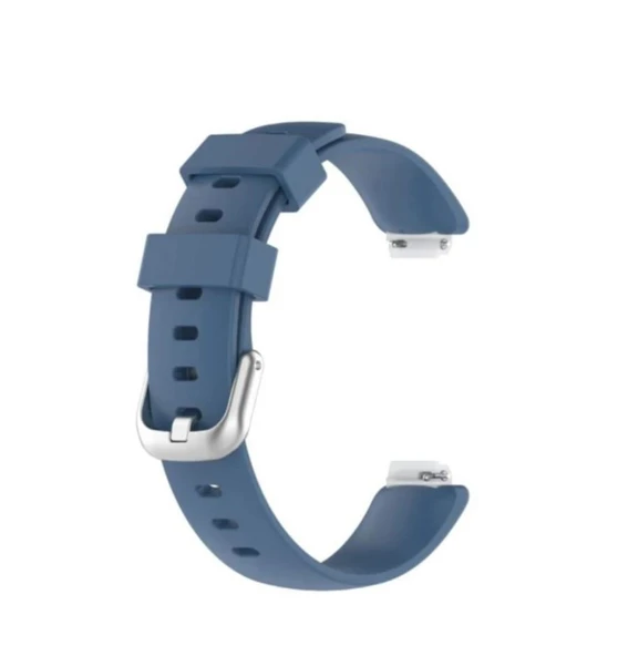 Fitbit Inspire 2 Small Beden(S SIZE) Için Silikon Kordon Kayış Açık Mavi