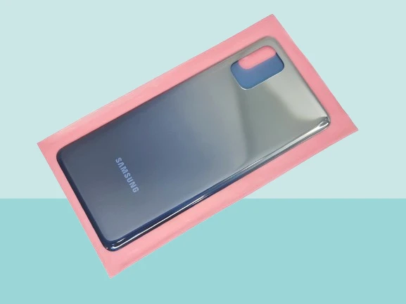 Tkgz - Samsung Galaxy M31S Arka Kapak Batarya Kapağı - MAVİ ürün görseli