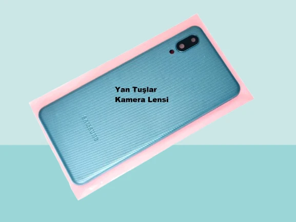 Tkgz - Samsung Galaxy A02 FULL KASA Arka Kapak Batarya Kapağı - MAVİ ürün görseli 1