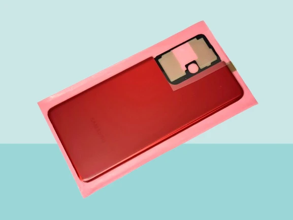 Tkgz - Samsung Galaxy S21 UTRA Arka Kapak Batarya Kapağı -  KIRMIZI ürün görseli