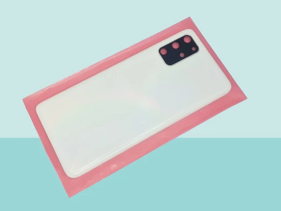 Tkgz - Samsung Galaxy S20 PLUS Arka Kapak Batarya Kapağı (Cam Full Lensli) - BEYAZ ürün görseli 1