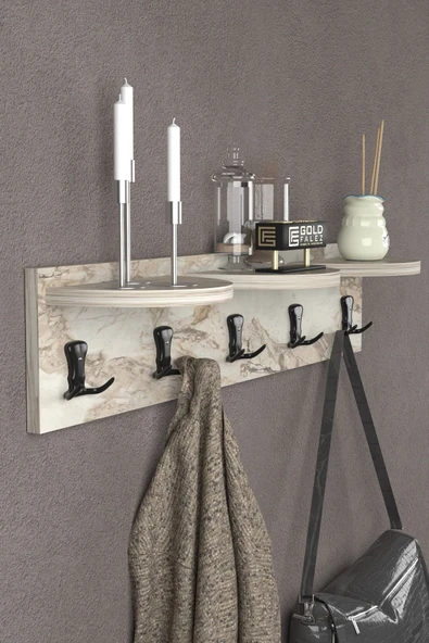 Askılık Duvar Elbise Askılığı Portmanto 80 Cm Efes - 2