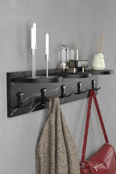 Askılık Duvar Elbise Askılığı Portmanto 80 Cm Bendir - 2