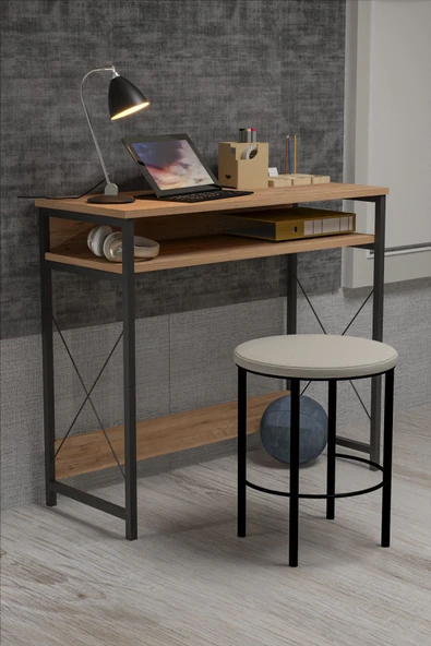 Çalışma Masası  Bilgisayar Laptop Ofis Masası Okul Ev Atlantik Çam - 7