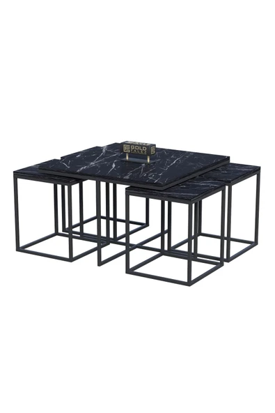 Orta Sehpa Ve Zigon Sehpa 5'li Lüx Set Bendir - 4