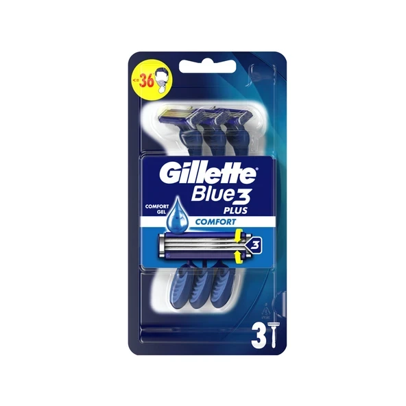 Gillette Blue3 Comfort Kullan At Tıraş Bıçağı 3 Adet ürün görseli 1