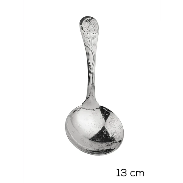 Porsima 5216 Metal Gümüş 2li Sos Kaşığı 13cm - Resim 3