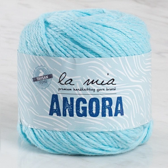 La Mia Angora 50gr Mavi El Örgü İpi - L071 - 33802 ürün görseli 1