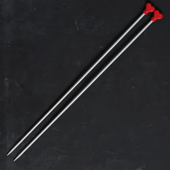 ADDI KALPLİ 4,5MM 40CM KLASİK ALÜMİNYUM ÖRGÜ ŞİŞİ - Resim 2