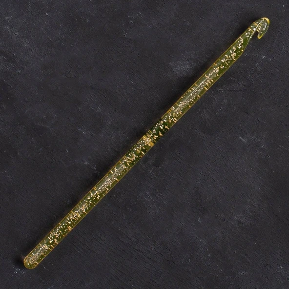 Addi Champagner 6mm 15cm Plastik Simli Yün Tığ - 4 - Resim 2