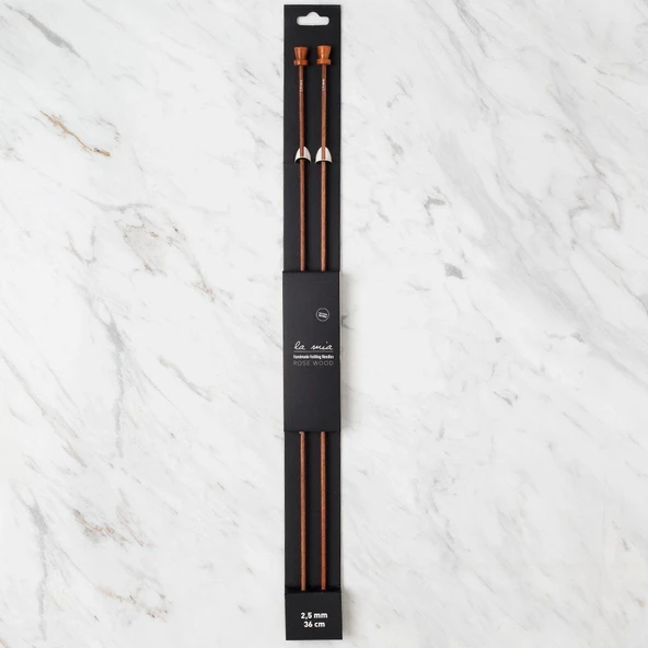 La Mia Rosewood 2.5 mm 36 cm Ahşap Örgü Şişi ürün görseli 1