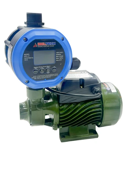 GERMANY STYLE Mrs Max Su Pompası Paket Hidrofor Bar Ayarlı Su Pompası QB60 0.5HP - 2