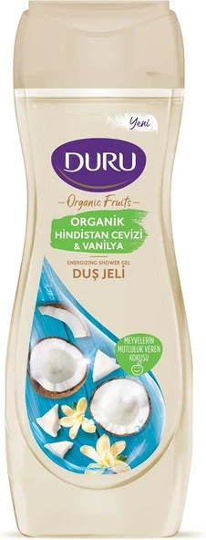 Duru Organic Fruits Vanilya & Hindistan Cevizi Duş Jeli, 450 ml