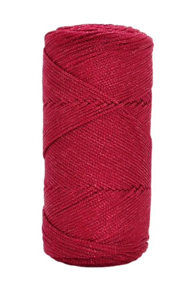 Makrome İpi 3mm Polyester Kırmızı ürün görseli 1