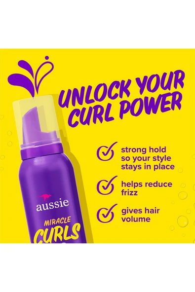 Aussie Miracle Curls Bukle Belirginleştirici Saç Köpüğü 170GR - 3
