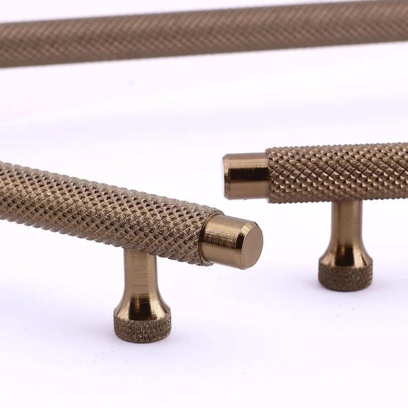 Martin Bronz Metal Kulp 160 mm Mobilya Çekmece Mutfak Dolabı Dolap Modern Kapak Kulpları Grip Desen - 5
