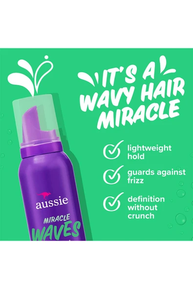 Aussie Miracle Waves Yumuşak Bukle Belirginleştirici Saç Köpüğü 170GR - 3