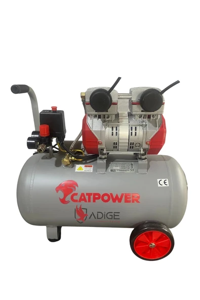 Cat power 1154 Sessiz Ve Yağsız Kompresör 2 Hp 50 Lt