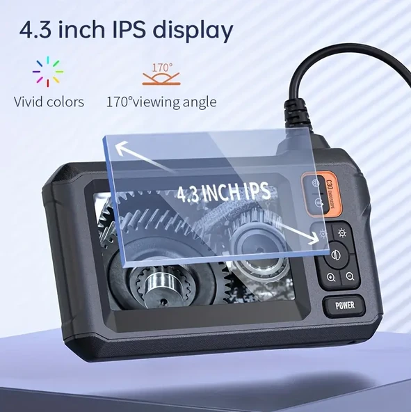 Inskam C30-M 8mm HD 4.3" IPS Ekran 5m Hafif Esnek Kablo - 6