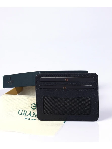 Grande Siyah Hakiki Deri Erkek Kartlık 746 - Resim 3