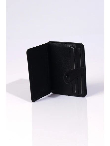 Grande Siyah Hakiki Deri Erkek Kartlık 746 - Resim 2