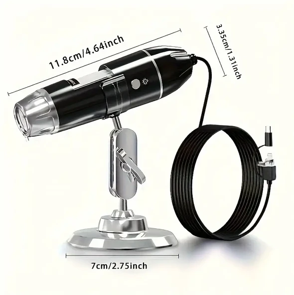 Inskam 1600X 200W 3'ü 1 Arada Dijital Mikroskop Kamera - 2