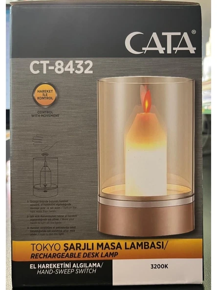 CATA TOKYO ŞARJLI MASA LAMBASI(3200K-4000K-6400K) - 5