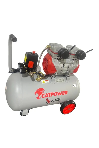 Cat power 1154 Sessiz Ve Yağsız Kompresör 2 Hp 50 Lt - 2