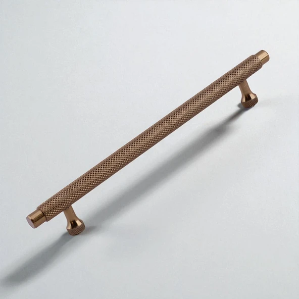 Martin Bronz Metal Kulp 224 mm Mobilya Çekmece Mutfak Dolabı Dolap Modern Kapak Kulpları Grip Desen - 5