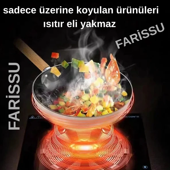 Alipu ALP-12 İndüksiyonlu Ocak – 2600W Güç | Mavi LED Aydınlatma | Voltaj Korumalı | Enerji Tasarruflu | Eli Yakmayan Yüzey - 5