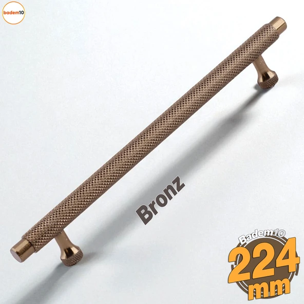 Martin Bronz Metal Kulp 224 mm Mobilya Çekmece Mutfak Dolabı Dolap Modern Kapak Kulpları Grip Desen