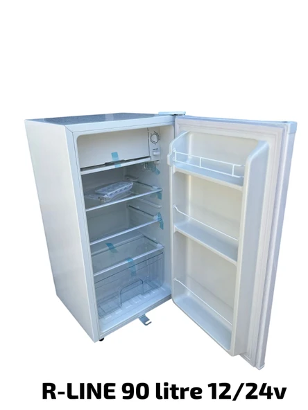 R-LİNE 90 Lt Karavan Tekne Buzdolabı Kompresörlü 12/24v Beyaz - 2