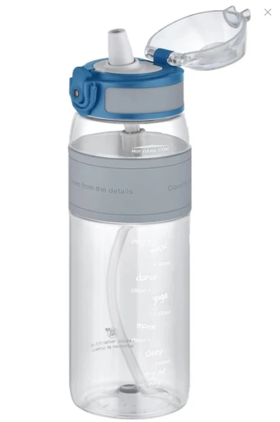 Vagonlife Uzspace 600 Ml Silikon Gövde Pipetli Trştan Su Matarası 4106 Grey