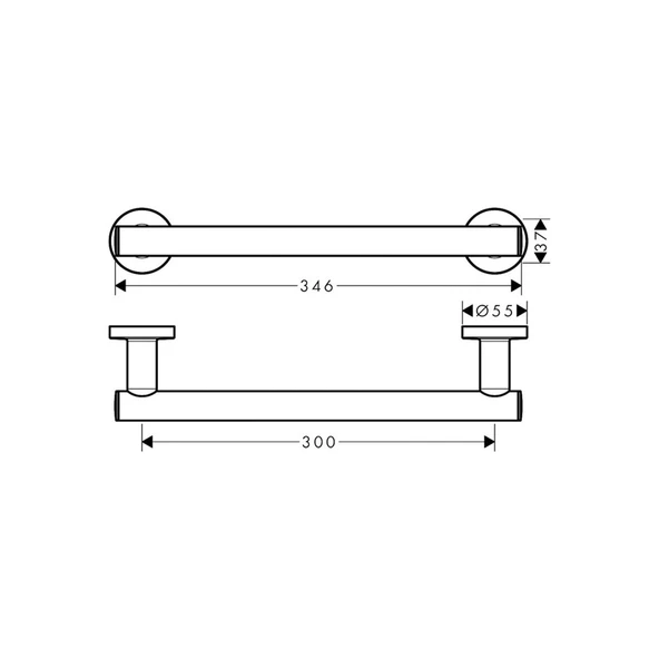 Hansgrohe Logis Universal Tutamak Krom - 2