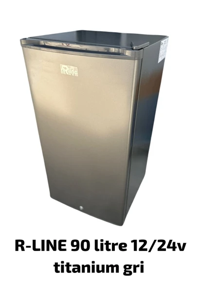 R-LİNE 90 Lt Karavan Tekne Buzdolabı Kompresörlü 12/24v titanium gri - 4