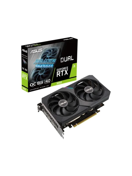 Asus RTX 3050 Dual OC Edition DUAL-RTX3050-O8G 128 Bit GDDR6 8 GB Ekran Kartı