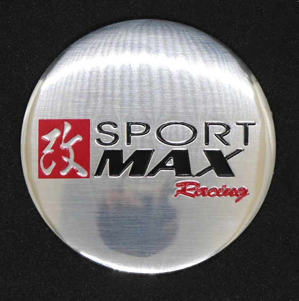 Jant Göbek Arma İthal Metal Sticker SportMax Racing Dizayn - 4