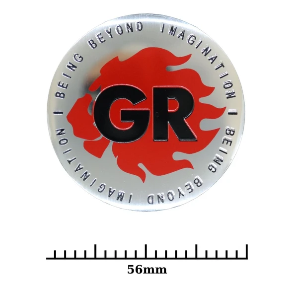 Jant Göbek Arma İthal Metal Sticker GR Dizayn - Resim 2