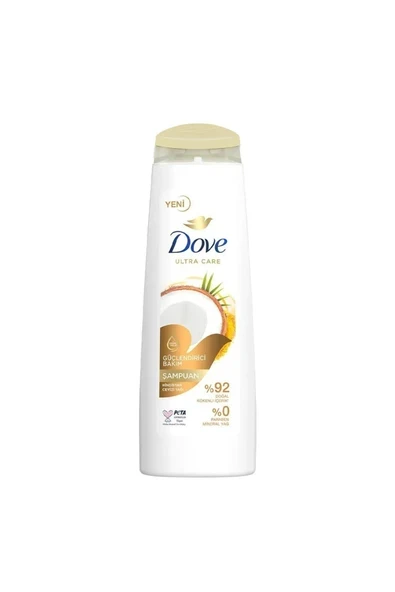 Dove Ultra Care Saç Bakım Şampuanı Güçlendirici Bakım Hindistan Cevizi Yağı 400 ml