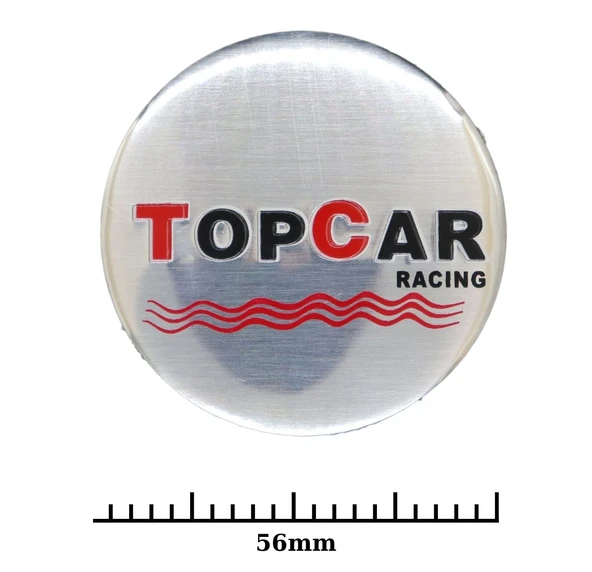 Jant Göbek Arma İthal Metal Sticker TOPCAR Racing Dizayn - Resim 2