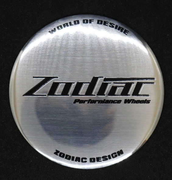 Jant Göbek Arma İthal Metal Sticker Zodiac Dizayn - Resim 4